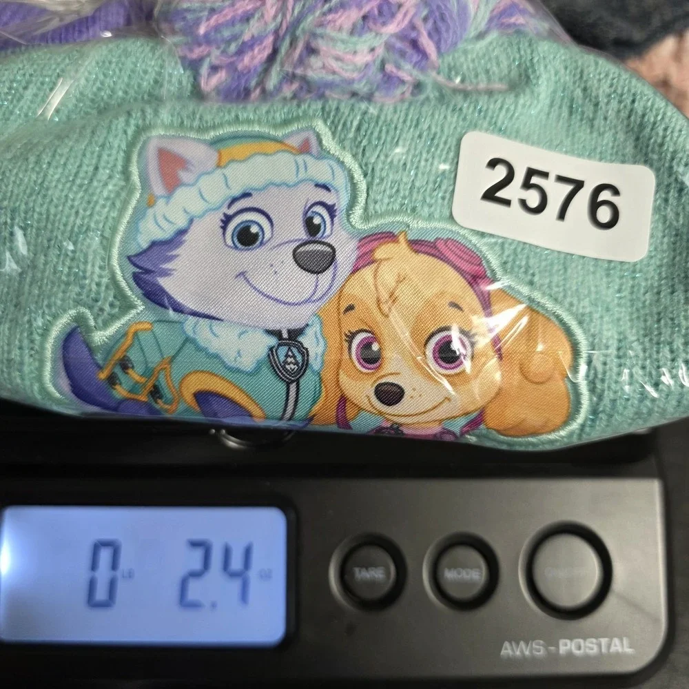 Paw Patrol Skye & Everest Toddler Knit Hat‎ Mint Green/Purple/Pink One Size